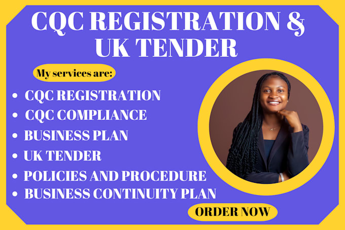 Gig Preview - Write policies and procedure, cqc compliance business plan and support for cqc