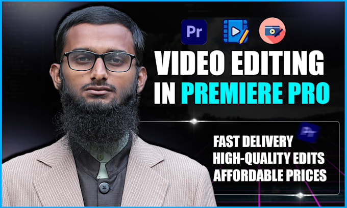 Gig Preview - Professional video editing with premiere pro fast and quality edits