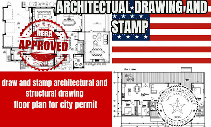 Bestseller - draw and stamp architectural drawings mep floor plan approved for city permit