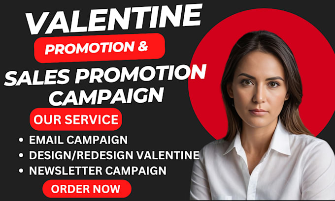 Bestseller - design valentine promotion email marketing campaign valentine sales landing page