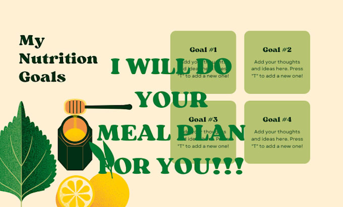 Bestseller - do your meal plan for you for you