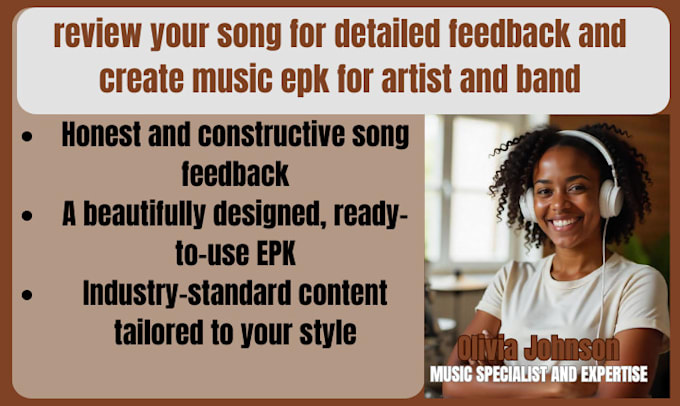 Gig Preview - Do music review and create epk for music artist christian artist ministry band