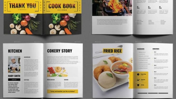 Bestseller - be cookbook writer meal recipe book design recipes book formatting cover design