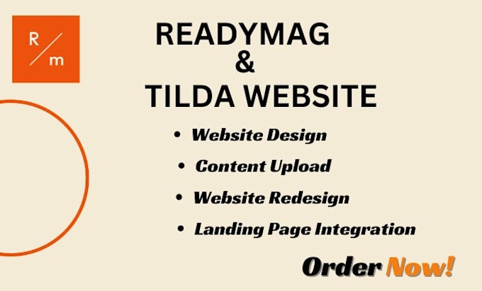 Gig Preview - Be your readymag website expert tilda website and landing page design