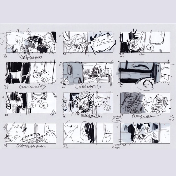 Gig Preview - Do storyboard animatic for film, anime, animation, comic and manga, commercials