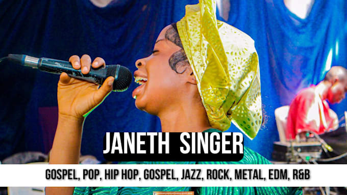 Gig Preview - Be your female singer songwriter afrobeat metal rock amapiano gospel edm rnb pop