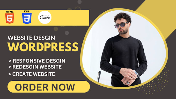 Gig Preview - Build, design wordpress website or wordpress e commerce website