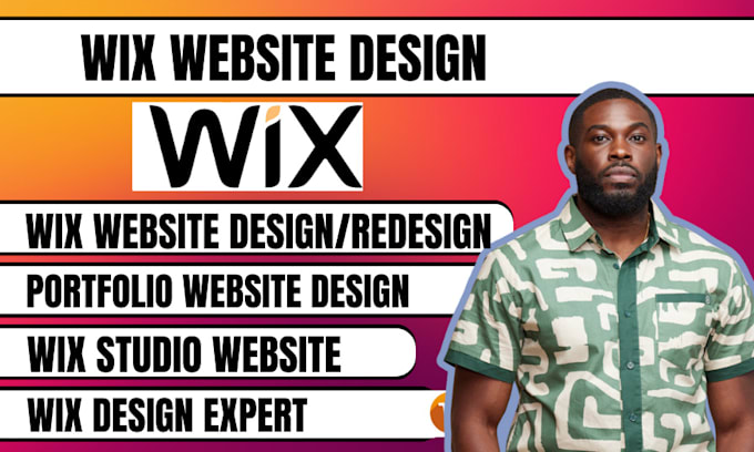 Gig Preview - Portfolio website, wix website redesign wix website design, wix studio website