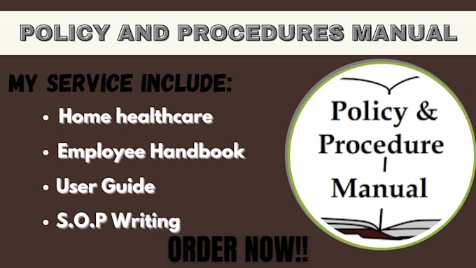 Gig Preview - Write policy and procedures business plan for home care healthcare nemt