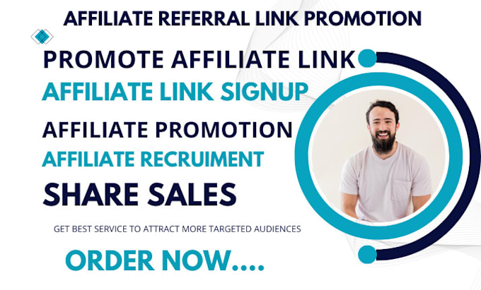 Gig Preview - Promote affiliate link affiliate referral link promotion affiliate recruitment