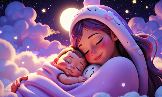 Bestseller - create 50 original lullaby baby sleep music videos with youtube channel