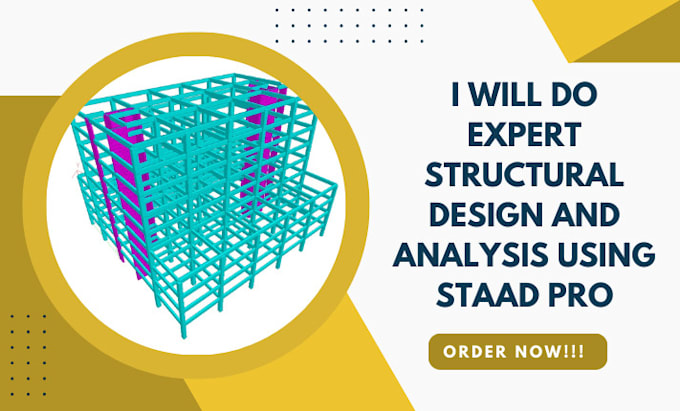 Gig Preview - Do expert structural design and analysis using staad pro