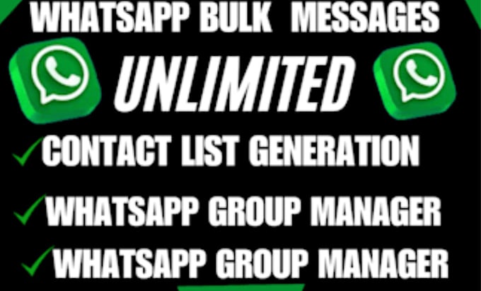 Gig Preview - Manage whatsapp business whatsapp bulk messages marketing unban ban or remove