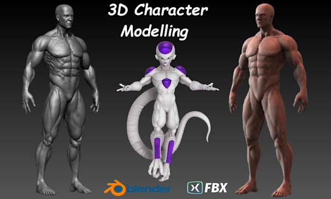 Gig Preview - Model high quality 3d character for your game, animation, perfect 3d model