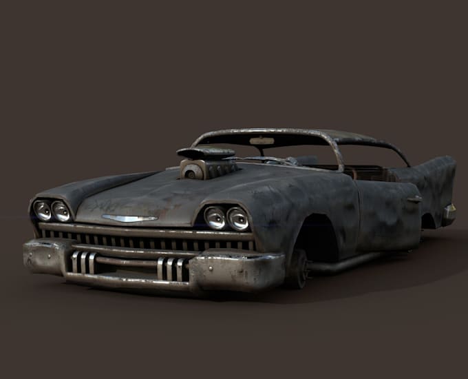 Gig Preview - Building a realistic car model, 3d printing, texture modeling and rendering