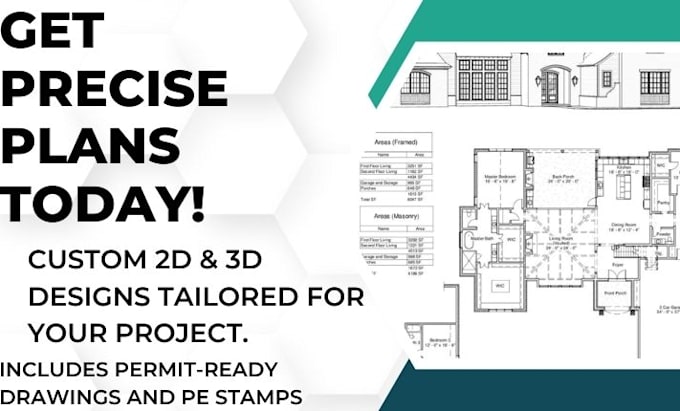 Gig Preview - Review pe stamp of architectural plans, elevation, section, USA