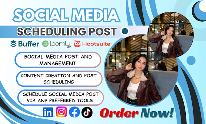 Gig Preview - Manage and schedule posts on social media accounts via buffer hootsuite loomly