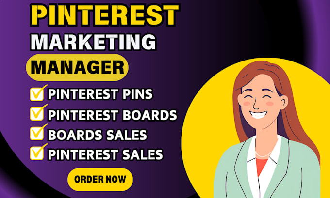 Gig Preview - Be your pinterest marketing manager and create SEO optimized pins