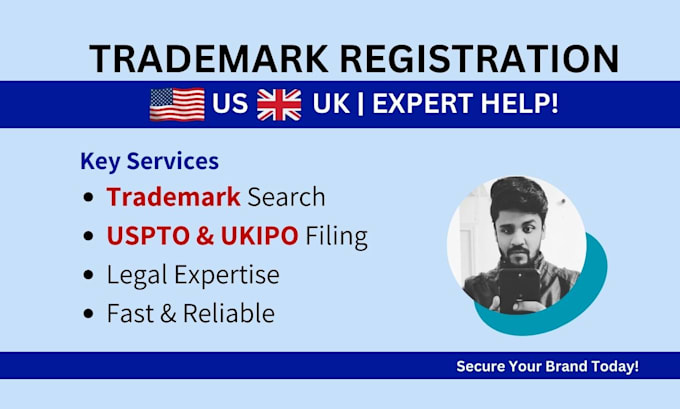 Gig Preview - File your trademark application with uspto and ukipo