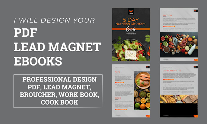 Gig Preview - Design unique PDF lead magnet, ebookcover, ebook, workbook