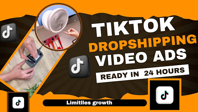 Gig Preview - Create  viral tik tok video ads, tiktok dropshipping ads,  ugc video