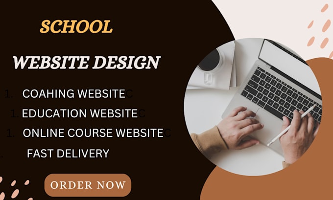 Gig Preview - Design professional school, online course, education, or daycare websites