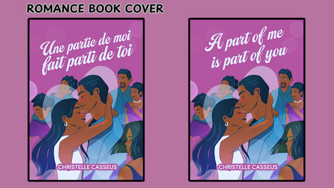 Gig Preview - Do romance book cover illustration and ebook cover for amazon kdp