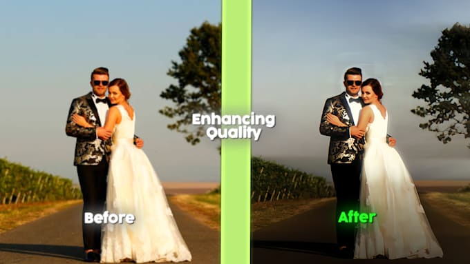 Gig Preview - Enhance the quality of your wedding images