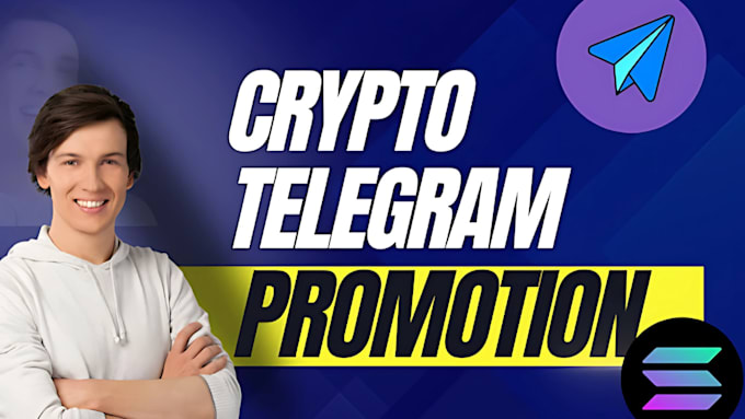 Gig Preview - Crypto telegram promotion solana memecoin promotion