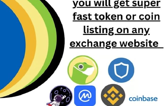 Gig Preview - Do fast track coin listing token listing on coingecko, coinmarketcap