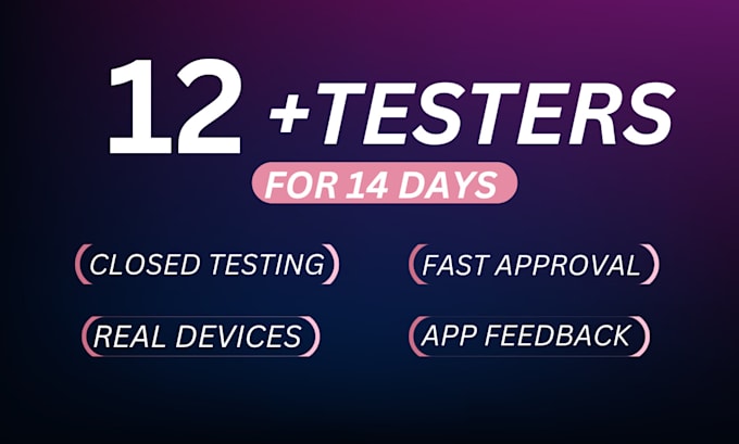 Gig Preview - Do 12 or 20 close app real user app tester for android app