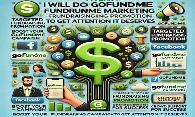 Gig Preview - Gofundme marketing fundraise promotion to crowd support to get attention deserve