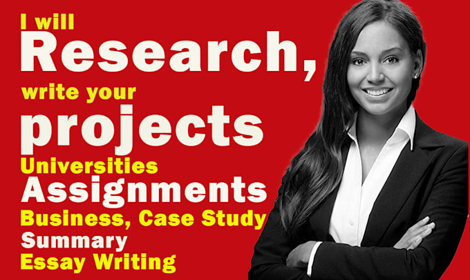 Gig Preview - Help you research, write projects, summary, assignment, case study, on any topic