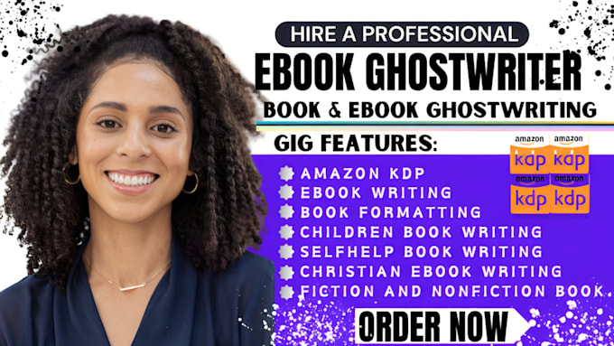 Gig Preview - Be your ebook ghostwriter self help ebook, amazon kindle, book formatting