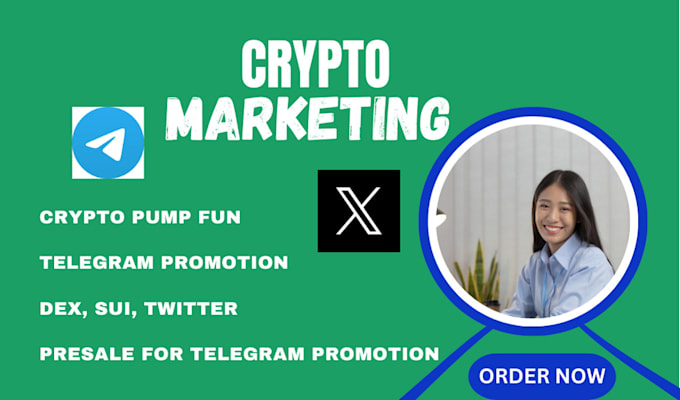 Gig Preview - Crypto pump fun, dex, sui, twitter, solana, presale for telegram promotion, cto