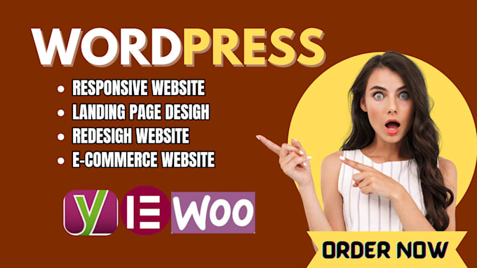 Gig Preview - Design wordpress website,wordpress ecommerce store, redesign website development