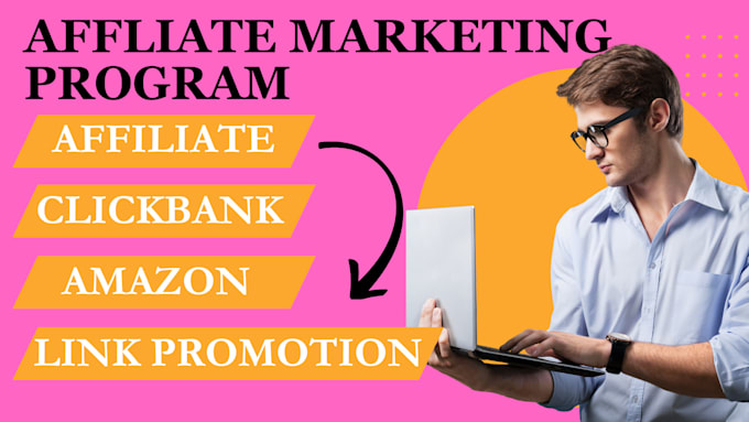 Gig Preview - Affiliate referral link clickbank website link marketing promotion link promotin