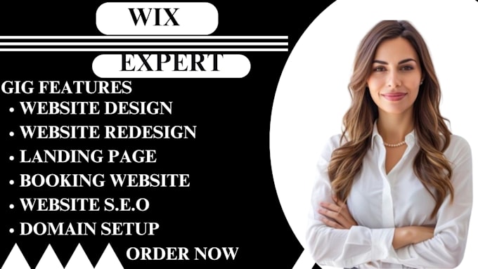 Gig Preview - Build wix website design wix website redesign wix website