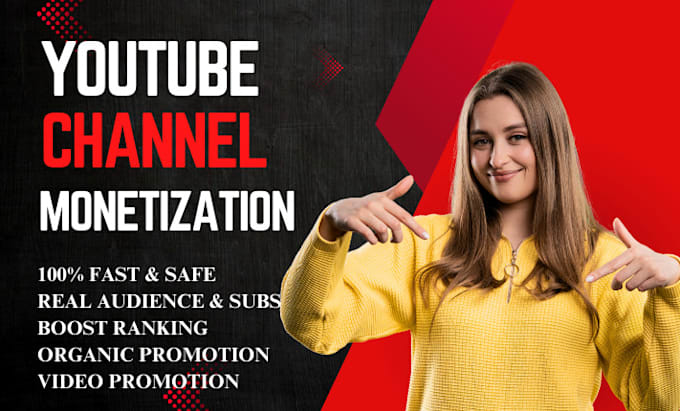 Gig Preview - Increase your subscribers and grow channel subscription for youtube monetization