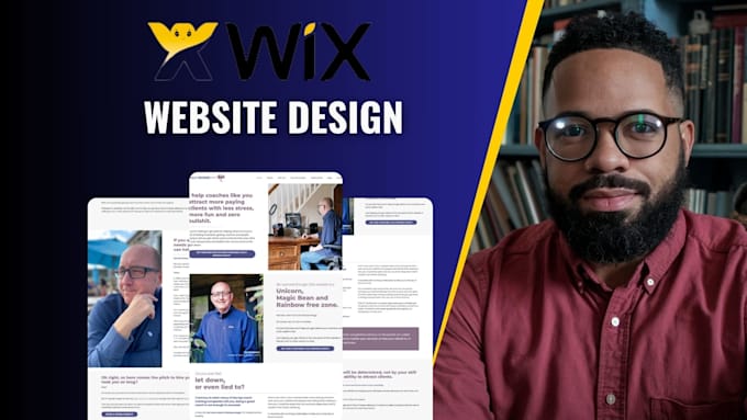 Gig Preview - Design wix website and redesign a business wix website