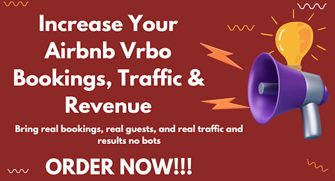 Gig Preview - Do airbnb vrbo marketing to boost airbnb traffic and bookings