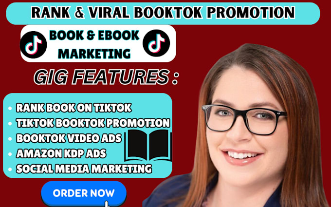 Gig Preview - Viral booktok video ads ebook rank amazon kindle book tok promotion booktrailer