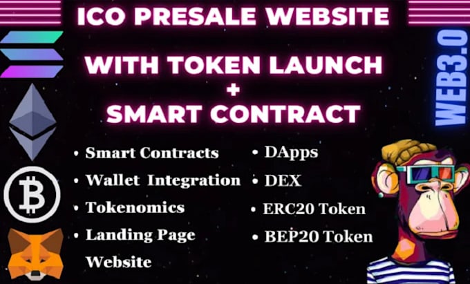 Gig Preview - Create ico presale website with presale smart contract integration