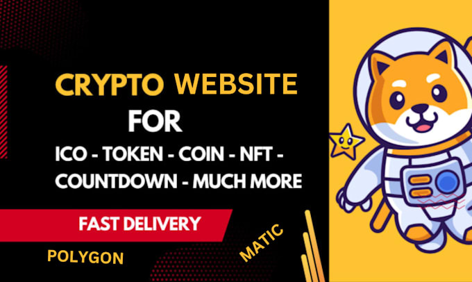 Gig Preview - Create crypto token, ico website, matic polygon, ico listing on exchange website