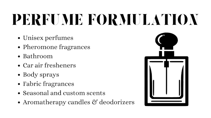 Gig Preview - Be your chemist for any types of perfume formulation