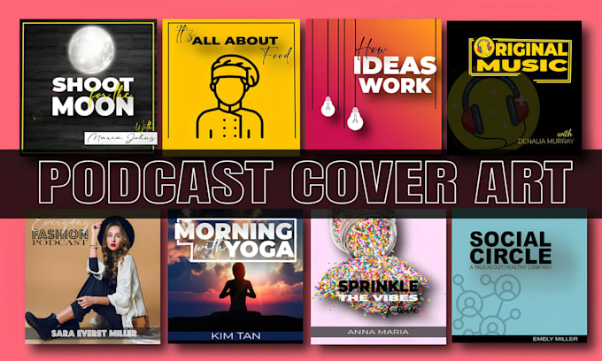 Gig Preview - Design a professional podcast cover art