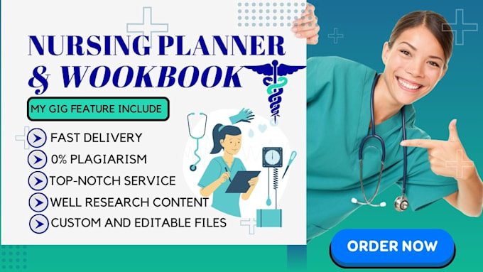 Gig Preview - Do medical ebook, healthcare, nursing planner, self help, and workbook