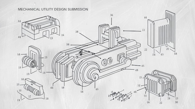 Gig Preview - Draw best quality patent drawing make design 2d cad drawing rendering patent