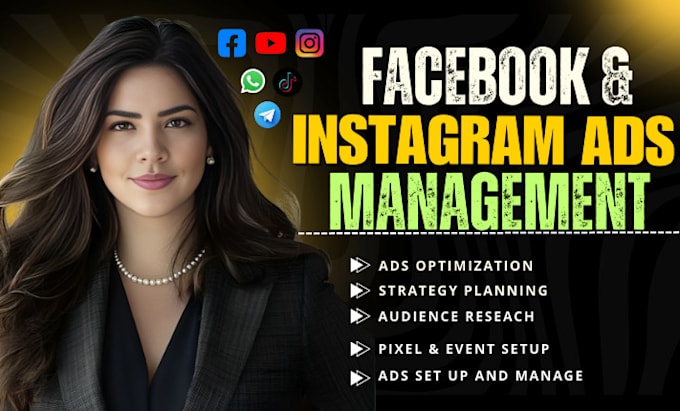 Gig Preview - Run facebook ads campaign, instagram marketing, instagram ads, meta ads manager