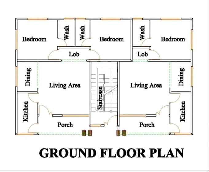 Gig Preview - Draw stamp 2d architecture technical permit drawing floor plan blueprint autocad